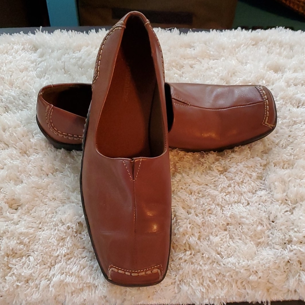 Naturalizer Brown Leather Women's Loafers 9.5 M
